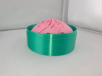 Dumpling Flip Fidget with Steamer Basket – 3D Printed