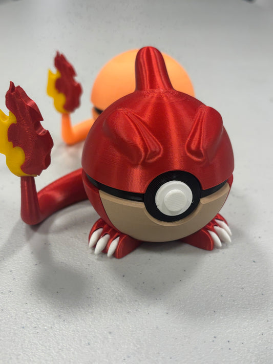 Charmeleon 3D pokeball